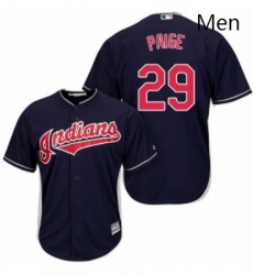 Mens Majestic Cleveland Indians 29 Satchel Paige Replica Navy Blue Alternate 1 Cool Base MLB Jersey Mens Majestic Cleveland Indians 29 Satchel Paige Replica Navy Blue Alternate 1 Cool Base MLB Jersey