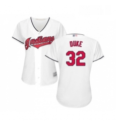 Womens Cleveland Indians 32 Zach Duke Replica White Home Cool Base Baseball Jersey Womens Cleveland Indians 32 Zach Duke Replica White Home Cool Base Baseball Jersey