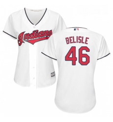 Womens Majestic Cleveland Indians 46 Matt Belisle Authentic White Home Cool Base MLB Jersey Womens Majestic Cleveland Indians 46 Matt Belisle Authentic White Home Cool Base MLB Jersey