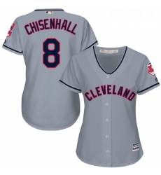 Womens Majestic Cleveland Indians 8 Lonnie Chisenhall Replica Grey Road Cool Base MLB Jersey Womens Majestic Cleveland Indians 8 Lonnie Chisenhall Replica Grey Road Cool Base MLB Jersey