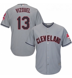 Youth Majestic Cleveland Indians 13 Omar Vizquel Replica Grey Road Cool Base MLB Jersey Youth Majestic Cleveland Indians 13 Omar Vizquel Replica Grey Road Cool Base MLB Jersey