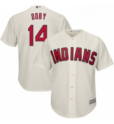 Youth Majestic Cleveland Indians 14 Larry Doby Replica Cream Alternate 2 Cool Base MLB Jersey Youth Majestic Cleveland Indians 14 Larry Doby Replica Cream Alternate 2 Cool Base MLB Jersey