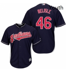 Youth Majestic Cleveland Indians 46 Matt Belisle Replica Navy Blue Alternate 1 Cool Base MLB Jersey Youth Majestic Cleveland Indians 46 Matt Belisle Replica Navy Blue Alternate 1 Cool Base MLB Jersey