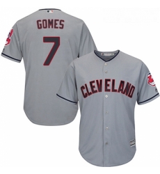 Youth Majestic Cleveland Indians 7 Yan Gomes Authentic Grey Road Cool Base MLB Jersey Youth Majestic Cleveland Indians 7 Yan Gomes Authentic Grey Road Cool Base MLB Jersey