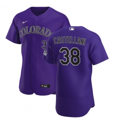 Men Colorado Rockies 38 Ryan Castellani Men Nike Purple Alternate 2020 Flex Base Player MLB Jersey Men Colorado Rockies 38 Ryan Castellani Men Nike Purple Alternate 2020 Flex Base Player MLB Jersey