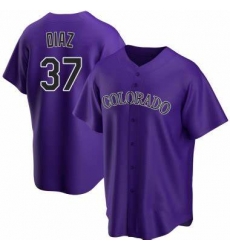 Men Nike Colorado Rockies 37 Jairo Diaz Purple Black Flex Base MLB Jersey Men Nike Colorado Rockies 37 Jairo Diaz Purple Black Flex Base MLB Jersey