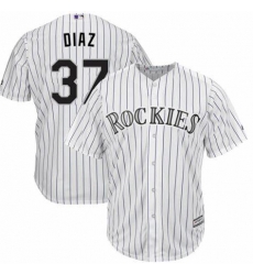 Men Nike Colorado Rockies 37 Jairo Diaz White Flex Base MLB Jersey Men Nike Colorado Rockies 37 Jairo Diaz White Flex Base MLB Jersey