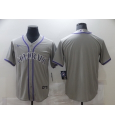 Men Nike Colorado Rockies grey Stitched MLB Blank Cool Base Jersey Men Nike Colorado Rockies grey Stitched MLB Blank Cool Base Jersey