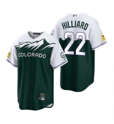 Men Nike Nike Colorado Rockies #22 Sam Hilliard City Connect Stitched Flex Base Baseball Jersey Men Nike Nike Colorado Rockies #22 Sam Hilliard City Connect Stitched Flex Base Baseball Jersey