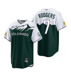 Men Nike Nike Colorado Rockies #7 Brendan Rodgers City Connect Stitched Baseball Jersey Men Nike Nike Colorado Rockies #7 Brendan Rodgers City Connect Stitched Baseball Jersey