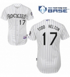 Mens Majestic Colorado Rockies 17 Todd Helton Replica White Home Cool Base MLB Jersey Mens Majestic Colorado Rockies 17 Todd Helton Replica White Home Cool Base MLB Jersey