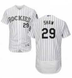 Mens Majestic Colorado Rockies 29 Bryan Shaw White Home Flex Base Authentic Collection MLB Jersey Mens Majestic Colorado Rockies 29 Bryan Shaw White Home Flex Base Authentic Collection MLB Jersey