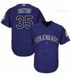 Mens Majestic Colorado Rockies 35 Chad Bettis Replica Purple Alternate 1 Cool Base MLB Jersey Mens Majestic Colorado Rockies 35 Chad Bettis Replica Purple Alternate 1 Cool Base MLB Jersey