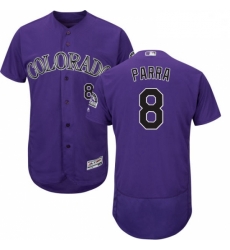 Mens Majestic Colorado Rockies 8 Gerardo Parra Purple Alternate Flex Base Authentic Collection MLB Jersey Mens Majestic Colorado Rockies 8 Gerardo Parra Purple Alternate Flex Base Authentic Collection MLB Jersey