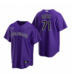 Mens Nike Colorado Rockies 71 Wade Davis Purple Alternate Stitched Baseball Jersey Mens Nike Colorado Rockies 71 Wade Davis Purple Alternate Stitched Baseball Jersey