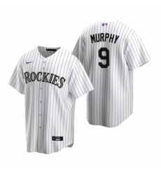 Mens Nike Colorado Rockies 9 Daniel Murphy White Home Stitched Baseball Jersey Mens Nike Colorado Rockies 9 Daniel Murphy White Home Stitched Baseball Jersey
