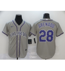 Rockies 28 Nolan Arenado Gray 2020 Nike Cool Base Jersey Rockies 28 Nolan Arenado Gray 2020 Nike Cool Base Jersey