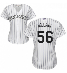 Womens Majestic Colorado Rockies 56 Greg Holland Replica White Home Cool Base MLB Jersey Womens Majestic Colorado Rockies 56 Greg Holland Replica White Home Cool Base MLB Jersey