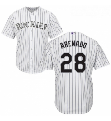 Youth Majestic Colorado Rockies 28 Nolan Arenado Authentic White Home Cool Base MLB Jersey Youth Majestic Colorado Rockies 28 Nolan Arenado Authentic White Home Cool Base MLB Jersey