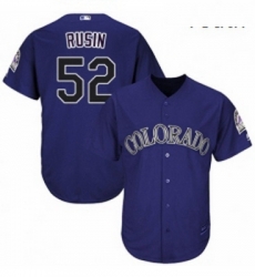 Youth Majestic Colorado Rockies 52 Chris Rusin Replica Purple Alternate 1 Cool Base MLB Jersey Youth Majestic Colorado Rockies 52 Chris Rusin Replica Purple Alternate 1 Cool Base MLB Jersey
