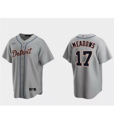 Men Detroit Tigers 17 Austin Meadows Grey Cool Base Stitched Jersey Men Detroit Tigers 17 Austin Meadows Grey Cool Base Stitched Jersey