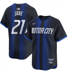 Men Detroit Tigers 21 Jackson Jobe Navy City Connect Cool Base Stitched Baseball Jersey Men Detroit Tigers 21 Jackson Jobe Navy City Connect Cool Base Stitched Baseball Jersey
