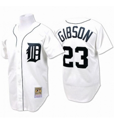 Men Detroit Tigers 23 Kirk Gibson White Throwback Stitched Baseball Jersey Men Detroit Tigers 23 Kirk Gibson White Throwback Stitched Baseball Jersey