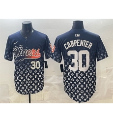Men Detroit Tigers 30 Kerry Carpenter Navy With Patch Vapor Premier Limited Stitched Baseball Jersey Men Detroit Tigers 30 Kerry Carpenter Navy With Patch Vapor Premier Limited Stitched Baseball Jersey