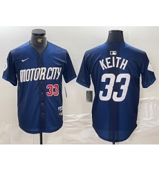 Men Detroit Tigers 33 Colt Keith 2024 Navy City Connect Cool Base Limited Stitched Jersey 1 Men Detroit Tigers 33 Colt Keith 2024 Navy City Connect Cool Base Limited Stitched Jersey 1