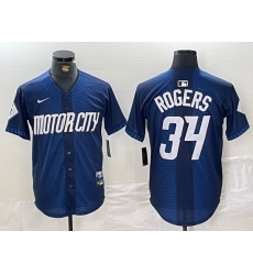 Men Detroit Tigers 34 Jake Rogers 2024 Navy City Connect Cool Base Limited Stitched Jersey 1 Men Detroit Tigers 34 Jake Rogers 2024 Navy City Connect Cool Base Limited Stitched Jersey 1