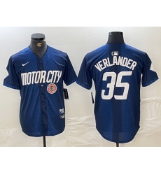 Men Detroit Tigers 35 Justin Verlander 2024 Navy City Connect Cool Base Limited jerseys 5 Men Detroit Tigers 35 Justin Verlander 2024 Navy City Connect Cool Base Limited jerseys 5