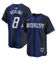 Men Detroit Tigers 8 Matt Vierling 2024 Navy City Connect Cool Base Limited Stitched Jersey Men Detroit Tigers 8 Matt Vierling 2024 Navy City Connect Cool Base Limited Stitched Jersey