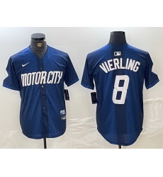 Men Detroit Tigers 8 Matt Vierling 2024 Navy City Connect Cool Base Limited Stitched jerseys 3 Men Detroit Tigers 8 Matt Vierling 2024 Navy City Connect Cool Base Limited Stitched jerseys 3