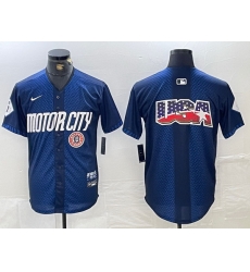 Men Detroit Tigers Team Big Logo 2024 Navy City Connect Cool Base Limited Stitched Jerseys 2 Men Detroit Tigers Team Big Logo 2024 Navy City Connect Cool Base Limited Stitched Jerseys 2