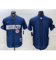 Men Detroit Tigers Team Big Logo 2024 Navy City Connect Cool Base Limited Stitched Jerseys 3 Men Detroit Tigers Team Big Logo 2024 Navy City Connect Cool Base Limited Stitched Jerseys 3