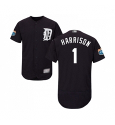 Mens Detroit Tigers 1 Josh Harrison Navy Blue Alternate Flex Base Authentic Collection Baseball Jersey Mens Detroit Tigers 1 Josh Harrison Navy Blue Alternate Flex Base Authentic Collection Baseball Jersey