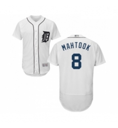 Mens Detroit Tigers 8 Mikie Mahtook White Home Flex Base Authentic Collection Baseball Jersey Mens Detroit Tigers 8 Mikie Mahtook White Home Flex Base Authentic Collection Baseball Jersey