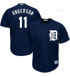 Mens Majestic Detroit Tigers 11 Sparky Anderson Replica Navy Blue Alternate Cool Base MLB Jersey Mens Majestic Detroit Tigers 11 Sparky Anderson Replica Navy Blue Alternate Cool Base MLB Jersey