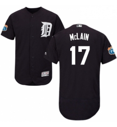 Mens Majestic Detroit Tigers 17 Denny McLain Navy Blue Alternate Flex Base Authentic Collection MLB Jersey Mens Majestic Detroit Tigers 17 Denny McLain Navy Blue Alternate Flex Base Authentic Collection MLB Jersey