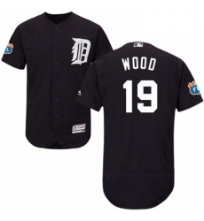 Mens Majestic Detroit Tigers 19 Travis Wood Navy Blue Alternate Flex Base Authentic Collection MLB Jersey Mens Majestic Detroit Tigers 19 Travis Wood Navy Blue Alternate Flex Base Authentic Collection MLB Jersey