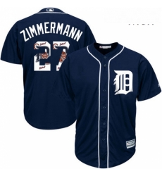 Mens Majestic Detroit Tigers 27 Jordan Zimmermann Authentic Navy Blue Team Logo Fashion Cool Base MLB Jersey Mens Majestic Detroit Tigers 27 Jordan Zimmermann Authentic Navy Blue Team Logo Fashion Cool Base MLB Jersey