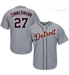 Mens Majestic Detroit Tigers 27 Jordan Zimmermann Replica Grey Road Cool Base MLB Jersey Mens Majestic Detroit Tigers 27 Jordan Zimmermann Replica Grey Road Cool Base MLB Jersey