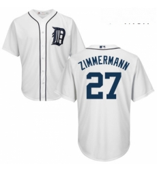Mens Majestic Detroit Tigers 27 Jordan Zimmermann Replica White Home Cool Base MLB Jersey Mens Majestic Detroit Tigers 27 Jordan Zimmermann Replica White Home Cool Base MLB Jersey