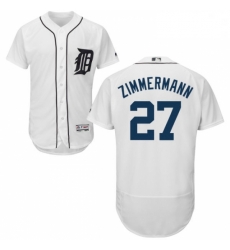 Mens Majestic Detroit Tigers 27 Jordan Zimmermann White Home Flex Base Authentic Collection MLB Jersey Mens Majestic Detroit Tigers 27 Jordan Zimmermann White Home Flex Base Authentic Collection MLB Jersey