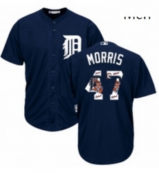 Mens Majestic Detroit Tigers 47 Jack Morris Authentic Navy Blue Team Logo Fashion Cool Base MLB Jersey Mens Majestic Detroit Tigers 47 Jack Morris Authentic Navy Blue Team Logo Fashion Cool Base MLB Jersey