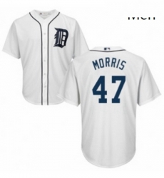 Mens Majestic Detroit Tigers 47 Jack Morris Replica White Home Cool Base MLB Jersey Mens Majestic Detroit Tigers 47 Jack Morris Replica White Home Cool Base MLB Jersey