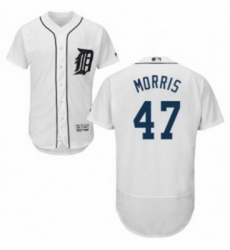 Mens Majestic Detroit Tigers 47 Jack Morris White Home Flex Base Authentic Collection MLB Jersey Mens Majestic Detroit Tigers 47 Jack Morris White Home Flex Base Authentic Collection MLB Jersey
