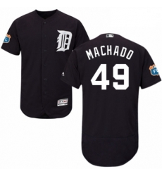 Mens Majestic Detroit Tigers 49 Dixon Machado Navy Blue Alternate Flex Base Authentic Collection MLB Jersey Mens Majestic Detroit Tigers 49 Dixon Machado Navy Blue Alternate Flex Base Authentic Collection MLB Jersey