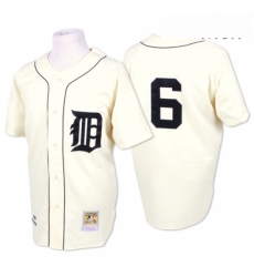 Mens Mitchell and Ness 1968 Detroit Tigers 6 Al Kaline Authentic Cream Throwback MLB Jersey Mens Mitchell and Ness 1968 Detroit Tigers 6 Al Kaline Authentic Cream Throwback MLB Jersey