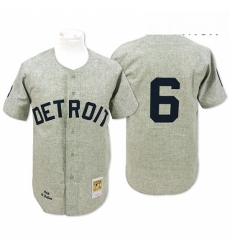 Mens Mitchell and Ness 1968 Detroit Tigers 6 Al Kaline Authentic Grey Throwback MLB Jersey Mens Mitchell and Ness 1968 Detroit Tigers 6 Al Kaline Authentic Grey Throwback MLB Jersey